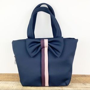 NEW Stella & Dot Crush It Bow Tote Bag Navy